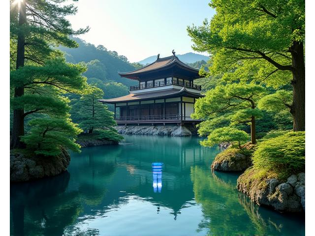 Immersion VR dans un temple ancien de Kyoto, Japon.